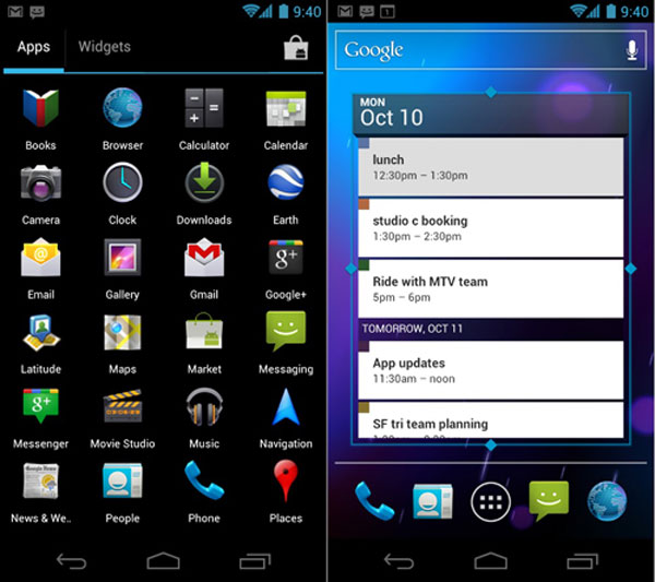Galaxy Nexus và Android 4.0 có gì hay?