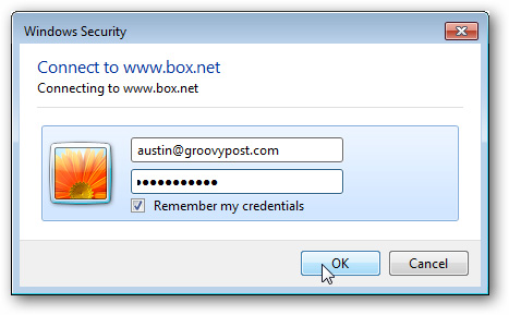 Gán tài khoản Box.net thành 1 thư mục trong Windows