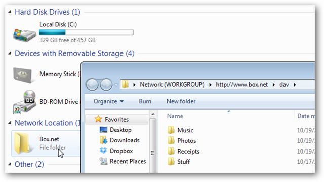 Gán tài khoản Box.net thành 1 thư mục trong Windows