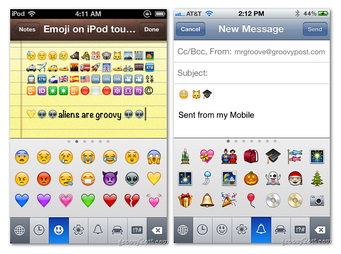 Kích hoạt và sử dụng chế độ Emoji Keyboard trong iOS 5