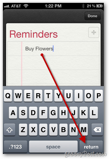 Tạo Reminder dựa trên vị trí trong iPhone 4 sử dụng iOS 5