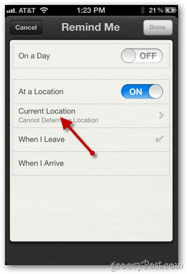 Tạo Reminder dựa trên vị trí trong iPhone 4 sử dụng iOS 5