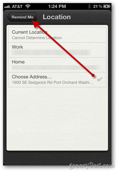 Tạo Reminder dựa trên vị trí trong iPhone 4 sử dụng iOS 5