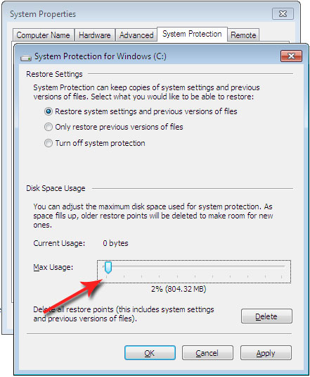 Lấy lại không gian đĩa bằng cách loại bỏ tính năng Shadow Copy