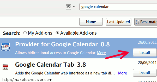 Tích hợp Google Calendar vào Thunderbird