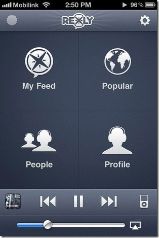 Nghe nhạc thông qua mạng xã hội trên iPhone