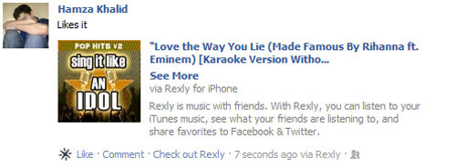 Nghe nhạc thông qua mạng xã hội trên iPhone