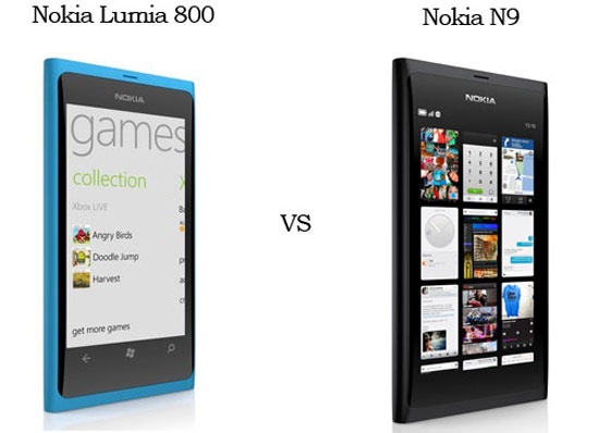 So sánh Nokia Lumia 800 với Nokia N9: Cùng thiết kế, khác cấu hình