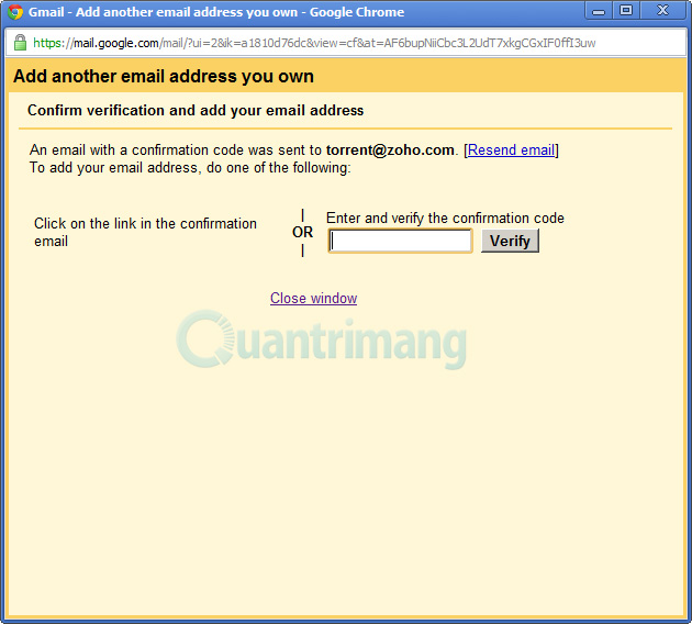 Kết hợp tài khoản email khác với Google Apps trong Gmail