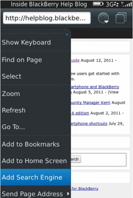 Mẹo dành cho BlackBerry 7