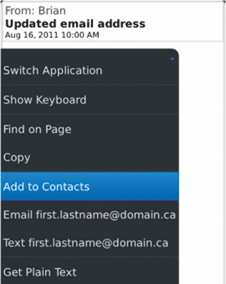 Mẹo dành cho BlackBerry 7