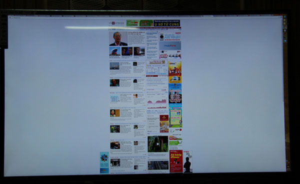 TV LED 3D lớn nhất thế giới có mặt ở Việt Nam