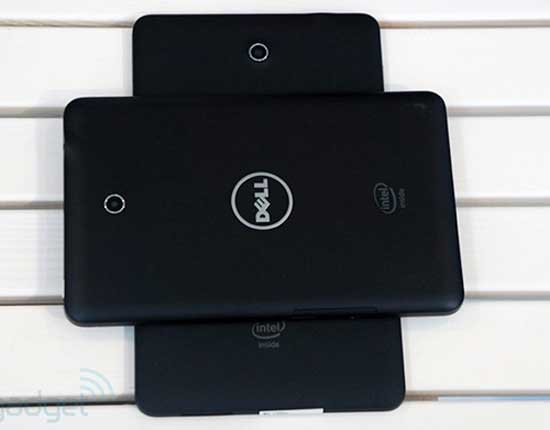 Phía sau máy có camera cùng logo của Dell và Intel. Dell tung ra máy tính bảng giá từ 149 USD