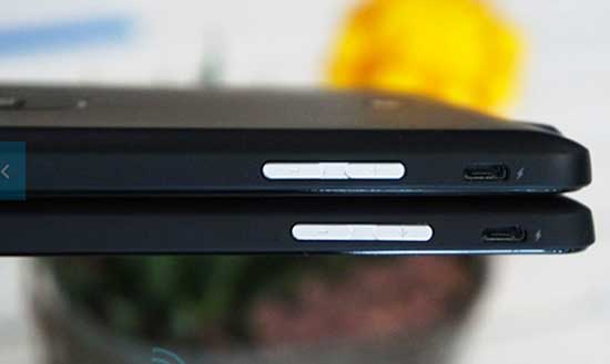 Phím âm lượng và cổng sạc ở cạnh phải máy. Dell tung ra máy tính bảng giá từ 149 USD