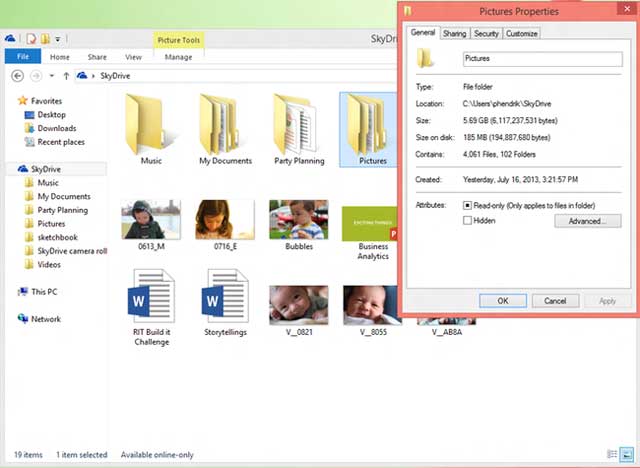 Windows 8.1 cho tìm text trong ảnh