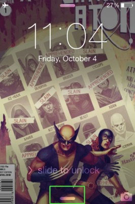 Bây giờ bạn hãy khóa thiết bị lại và truy cập vào Lock Screen để kiểm tra kết quả nhé. Vô hiệu Control Center tại màn hình Lock Screen của iOS 7