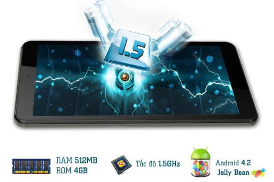 FPT Tablet Wi-Fi II Máy tính bảng 7 inch FPT Tablet Wi-Fi II ra mắt