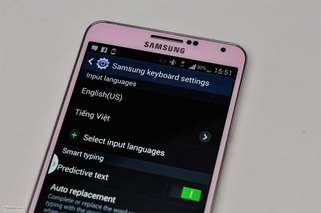 Gõ Tiếng Việt trên Galaxy Note 3 Galaxy Note 3 đã có bộ gõ tiếng Việt kiểu Telex và VNI