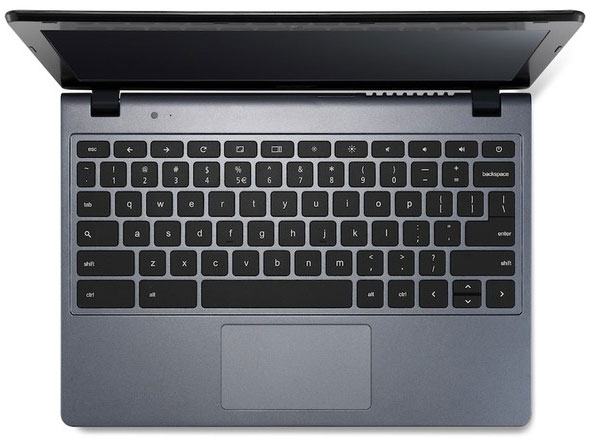 Chromebook C720  trang bị bàn phím full-size. Acer ra mắt Chromebook C720 với giá chỉ 249 USD