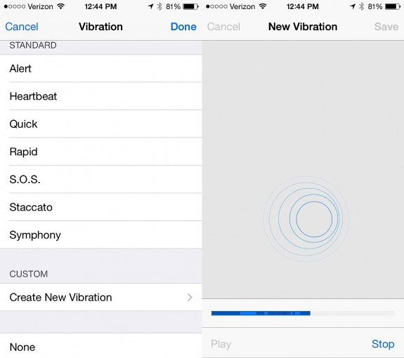 Thiết lập iPhone rung theo cách bạn muốn 5 tính năng ẩn cực hấp dẫn trong iOS 7