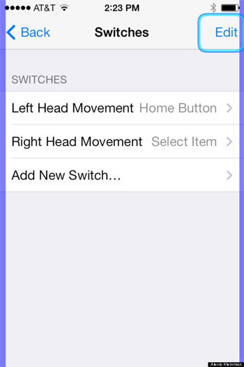 Nhấn vào nút Edit 5 tính năng ẩn cực hấp dẫn trong iOS 7