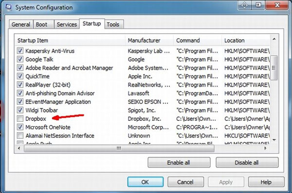 Hãy nhấn chọn tab Startup để xem danh sách các chương trình sẽ khởi động khi bạn khi máy tính bắt đầu chạy Làm thế nào để tăng tốc khởi động cho Windows?