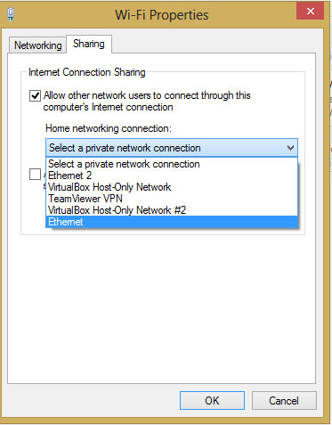 Biến laptop Windows 8 thành điểm phát Wifi