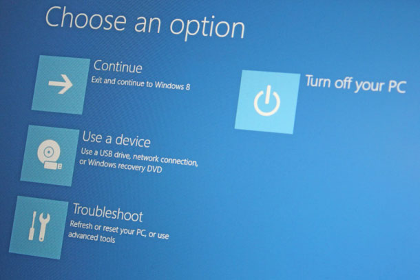 Cách tạo tập tin khôi phục hệ thống trong Windows 8