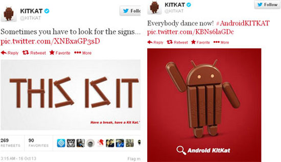 Các dấu hiệu được Google đưa ra. Google Nexus 5 và Android 4.4 dự kiến ra ngày 28/10