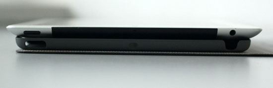 Phía đỉnh của iPad 3 và ốp lưng của ốp lưng iPad 5. iPad 5 chưa ra mắt, phụ kiện đã có mặt ở Việt Nam