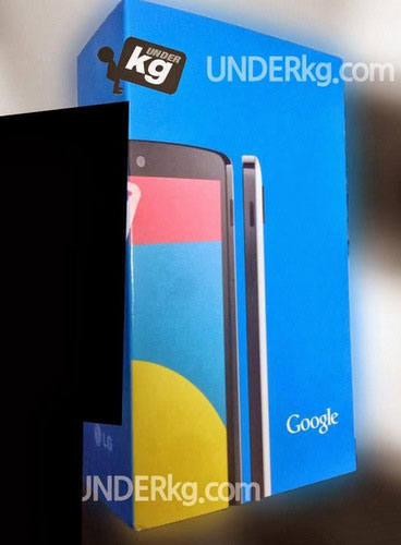 Vỏ hộp được cho là của Nexus  Google Nexus 5 xuất hiện với nhiều màu sắc