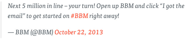 BBM có 5 triệu lượt tải sau 8 giờ Đã có 5 triệu lượt tải BBM cho Android và iOS trong 8 giờ đầu tiên