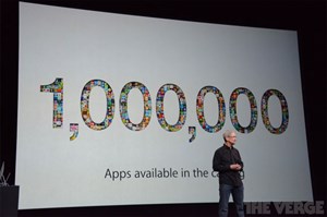 Apple có hơn 1 triệu ứng dụng trên App Store, 60 tỷ lượt tải