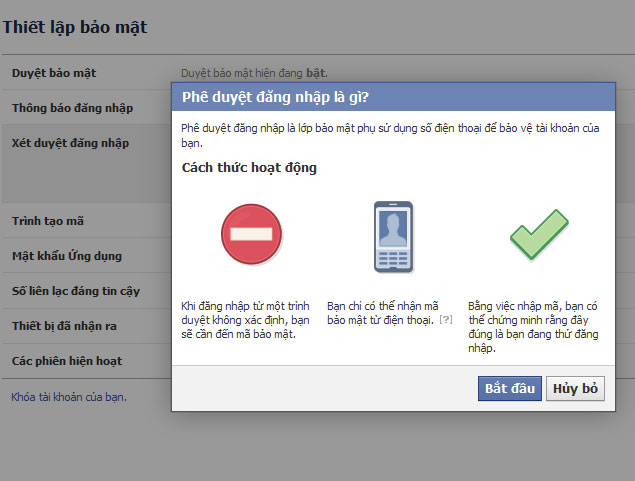 Bảo vệ tài khoản Facebook với xác thực 2 yếu tố