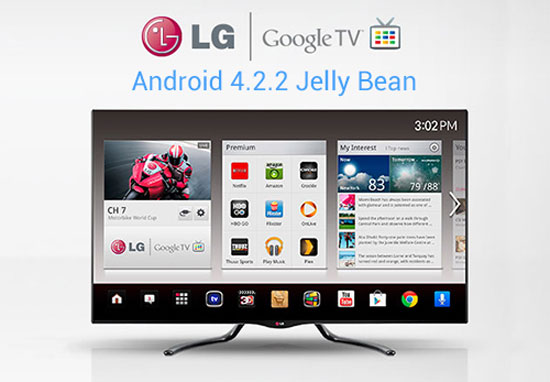 Google TV Google TV của LG cập nhật lên Android 4.2.2
