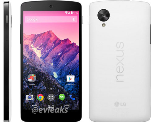 Nexus 5 Lộ diện hình ảnh Nexus 5 màu trắng