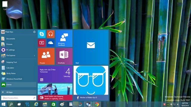 Một số thủ thuật hay cho Windows 10 Technical Preview (Phần 2) Tổng hợp tin công nghệ hot nhất tuần 02 tháng 10