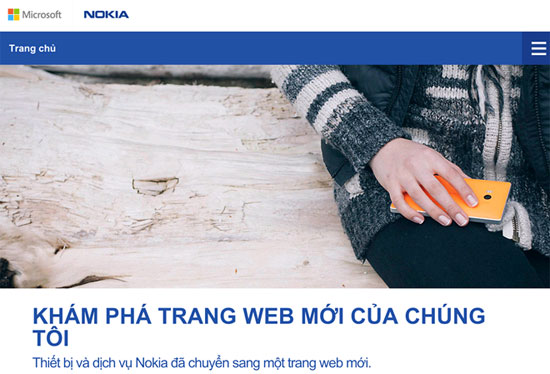 Trang chủ Nokia Việt Nam Trang chủ Nokia Việt Nam chuyển sang địa chỉ Microsoft