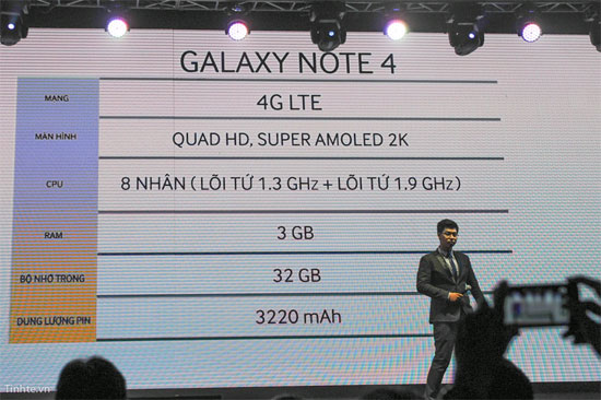 Galaxy Note 4 chính thức ra mắt giá 17,9 triệu đồng, 24 tháng 10 bán ra