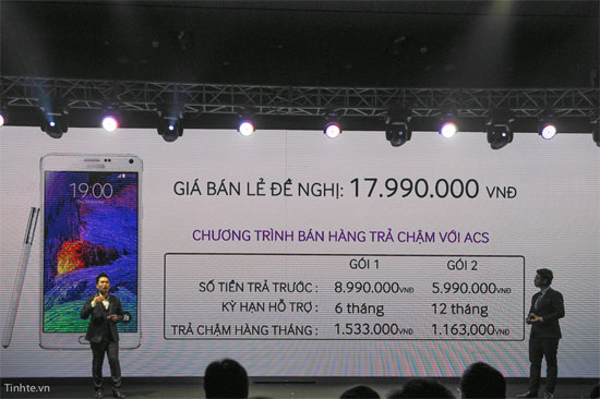 Galaxy Note 4 chính thức ra mắt giá 17,9 triệu đồng, 24 tháng 10 bán ra