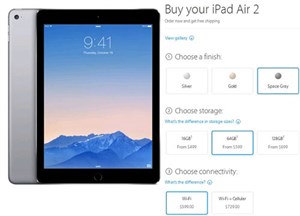 iPad Air 2 và iPad mini 3 bắt đầu cho đặt mua trước