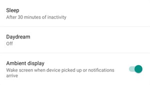 Chế độ bật sáng màn hình xuất hiện trên Android Lollipop