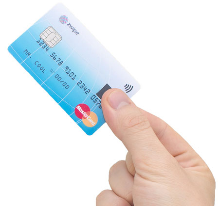 Thẻ tín dụng MasterCard có cảm biến vân tay