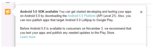 Google xác nhận phát hành Android 5.0 Lollipop vào ngày 3/11
