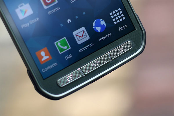 Dãy phím bên dưới dạng phím cứng Mở hộp Galaxy S5 phiên bản siêu bền giá 16 triệu đồng