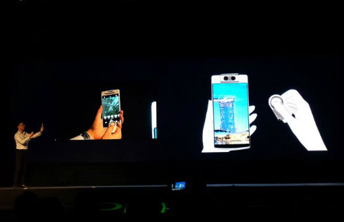 Oppo trình làng smartphone có camera tự động xoay
