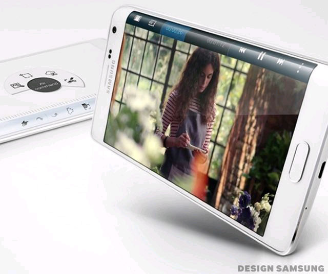 Màn hình viền trên Galaxy Note Edge rất tiện lợi