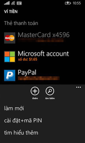 Cách thanh toán ứng dụng trên Windows Phone bằng tài khoản SIM điện thoại