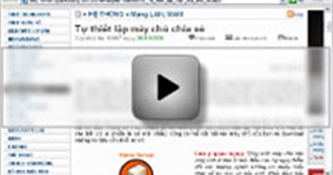 Thiết lập máy chủ chia sẻ