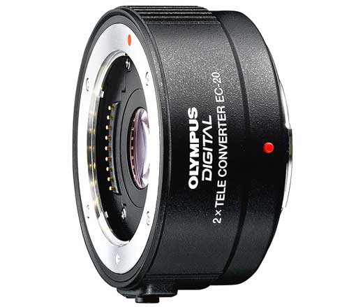Teleconverter EC-20 2x của hãng Olympus. Ảnh: Letsgodigital.
